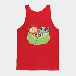 Cats drinking tea Tank Top